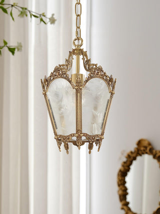 Lustra Suspension Laiton Empire Antique Élégante