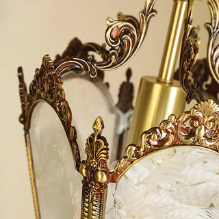 Lustra Suspension Laiton Empire Antique Élégante