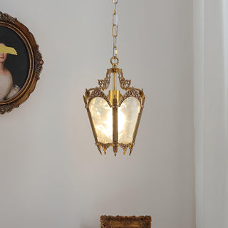 Lustra Suspension Laiton Empire Antique Élégante