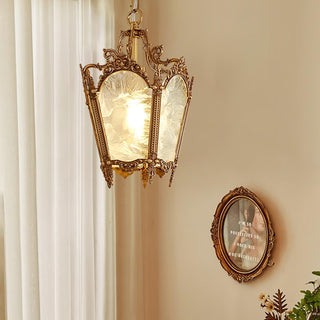 Lustra Suspension Laiton Empire Antique Élégante