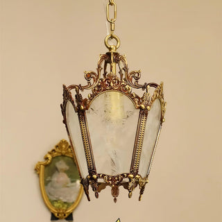 Lustra Suspension Laiton Empire Antique Élégante