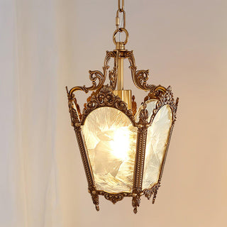 Lustra Suspension Laiton Empire Antique Élégante