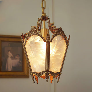 Lustra Suspension Laiton Empire Antique Élégante