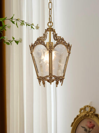 Lustra Suspension Laiton Empire Antique Élégante