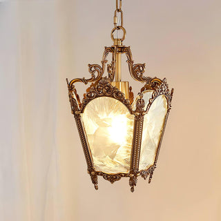 Lustra Suspension Laiton Empire Antique Élégante
