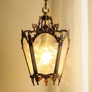 Lustra Suspension Laiton Empire Antique Élégante