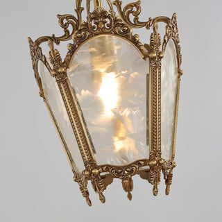 Lustra Suspension Laiton Empire Antique Élégante