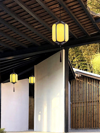 Solara Lampe suspendue antique lanterne d'extérieur rustique
