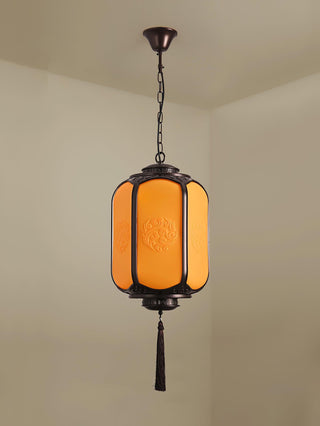 Solara Lampe suspendue antique lanterne d'extérieur rustique