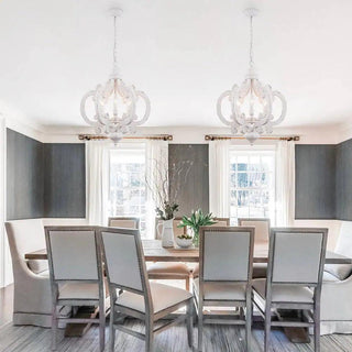 Lustra Lustre en Bois Vintage