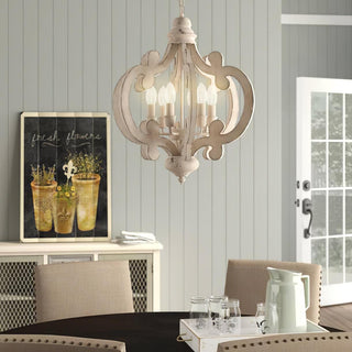 Lustra Lustre en Bois Vintage