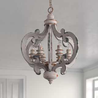 Lustra Lustre en Bois Vintage