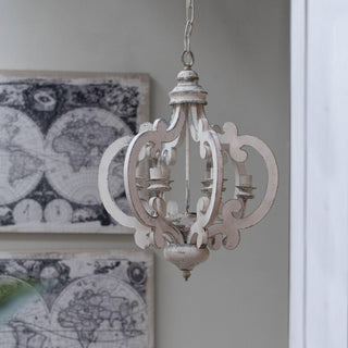 Lustra Lustre en Bois Vintage