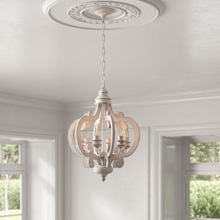 Lustra Lustre en Bois Vintage