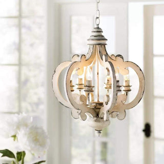 Lustra Lustre en Bois Vintage