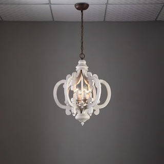 Lustra Lustre en Bois Vintage