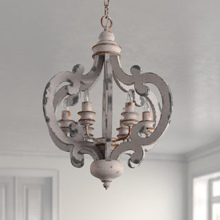 Lustra Lustre en Bois Vintage