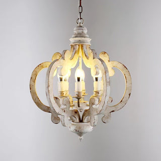 Lustra Lustre en Bois Vintage