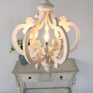 Lustra Lustre en Bois Vintage