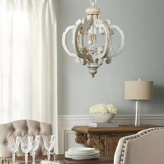 Lustra Lustre en Bois Vintage