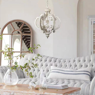 Lustra Lustre en Bois Vintage