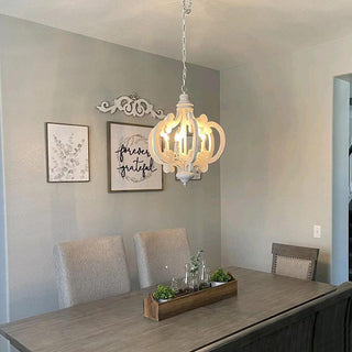 Lustra Lustre en Bois Vintage