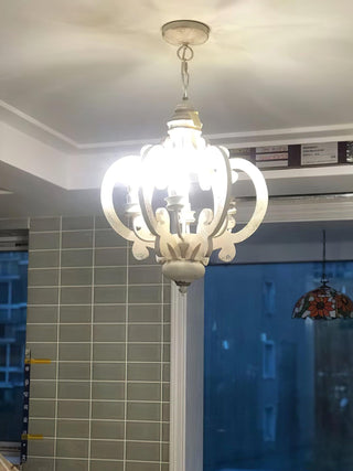Lustra Lustre en Bois Vintage