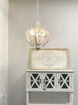Lustra Lustre en Bois Vintage