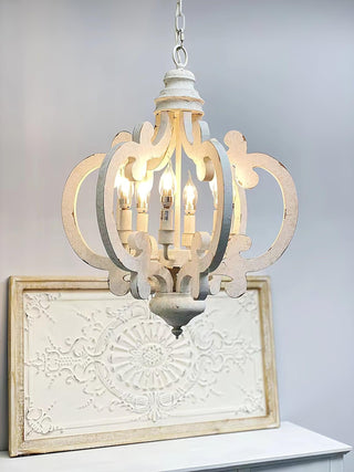 Lustra Lustre en Bois Vintage