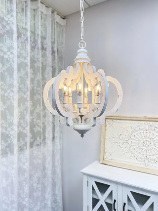 Lustra Lustre en Bois Vintage