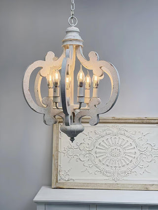 Lustra Lustre en Bois Vintage