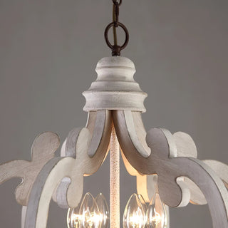 Lustra Lustre en Bois Vintage