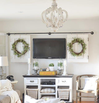 Lustra Lustre en Bois Vintage