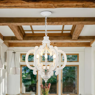 Lustra Lustre en Bois Vintage