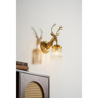 Antler Applique Murale en Cristal