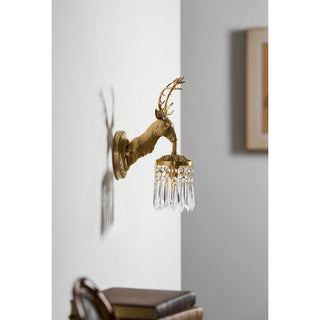 Antler Applique Murale en Cristal