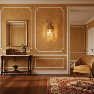 Antler Applique Murale en Cristal