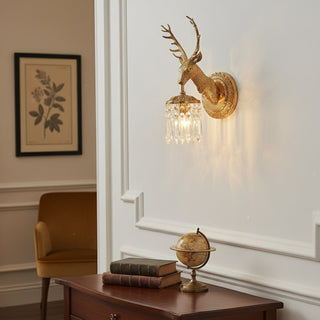 Antler Applique Murale en Cristal
