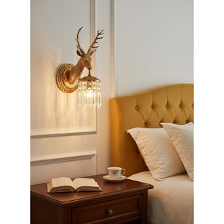 Antler Applique Murale en Cristal