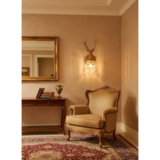 Antler Applique Murale en Cristal
