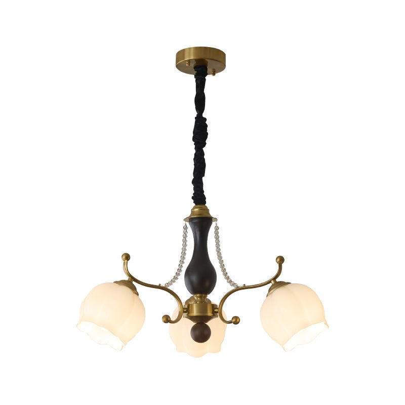 Ardiel Lustre Bois Verre Vintage