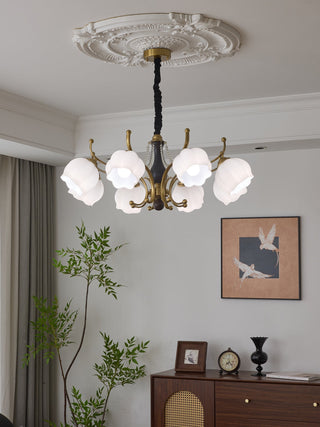 Lustra Lustre Bois Verre Vintage