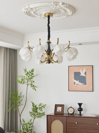 Lustra Lustre Bois Verre Vintage