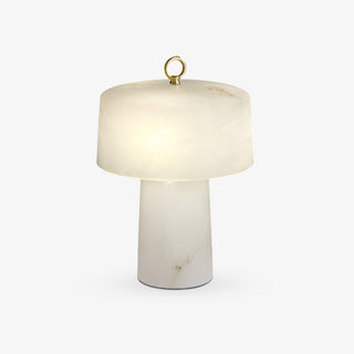 Eurvynyra Lampe de Table en Albâtre