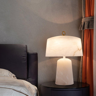 Eurvynyra Lampe de Table en Albâtre