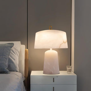 Eurvynyra Lampe de Table en Albâtre