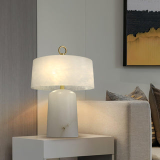 Eurvynyra Lampe de Table en Albâtre