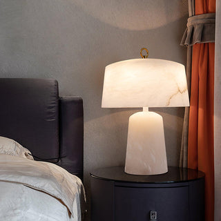Eurvynyra Lampe de Table en Albâtre