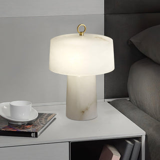 Eurvynyra Lampe de Table en Albâtre