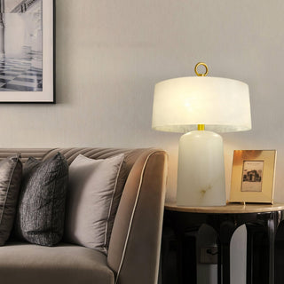 Eurvynyra Lampe de Table en Albâtre